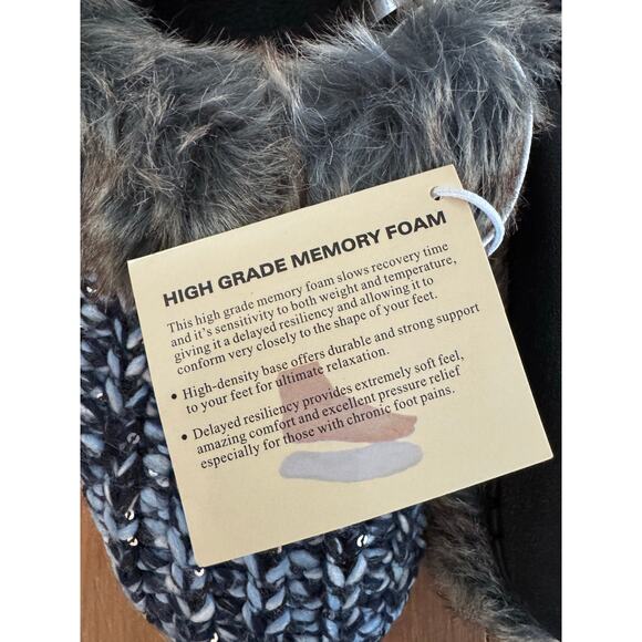 Memory Foam Slippers Hard Sole Ultra Soft Women’s 7-10 - Picture 6 of 7